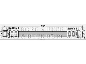 BORG & BECK BBH7906 stabdžių žarnelė 
 Stabdžių sistema -> Stabdžių žarnelės
904 428 05 35, 2D0 611 775