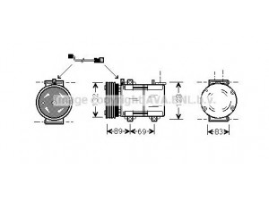 AVA QUALITY COOLING FDAK290 kompresorius, oro kondicionierius 
 Oro kondicionavimas -> Kompresorius/dalys
1035433, 1406034, 1427630, 16BYU19D629AA