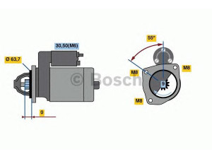 BOSCH 0 986 022 111 starteris 
 Elektros įranga -> Starterio sistema -> Starteris
46231536, 46451529, 46524472, 46531437