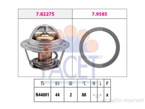 FACET 7.8366 termostatas, aušinimo skystis 
 Aušinimo sistema -> Termostatas/tarpiklis -> Thermostat
21200-4A00G, 17670-50G10-000, 17670-65G00-000