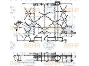 HELLA 8MA 376 705-371 išsiplėtimo bakelis, aušinimo skystis 
 Aušinimo sistema -> Radiatorius/alyvos aušintuvas -> Išsiplėtimo bakelis, variklio aušinimo skystis
81 06102 6076, 81 06102 6084, 81 06102 6200