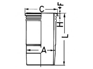 KOLBENSCHMIDT 89395110 cilindro įvorė 
 Variklis -> Cilindrai/stūmokliai