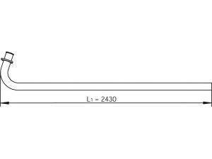 DINEX 47288 išleidimo kolektorius 
 Išmetimo sistema -> Išmetimo vamzdžiai
81.15204.5950