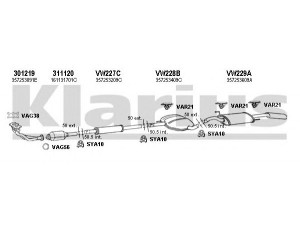 KLARIUS 930243U išmetimo sistema 
 Išmetimo sistema -> Išmetimo sistema, visa