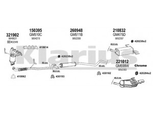 KLARIUS 391336E išmetimo sistema 
 Išmetimo sistema -> Išmetimo sistema, visa