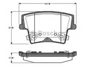 BOSCH 0 986 TB2 887 stabdžių trinkelių rinkinys, diskinis stabdys 
 Techninės priežiūros dalys -> Papildomas remontas
05142 561AA, 05142 566AA, 5142 561AA