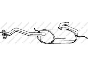 BOSAL 171-717 galinis duslintuvas 
 Išmetimo sistema -> Duslintuvas
B521-40-100E, B521-40-100E9A