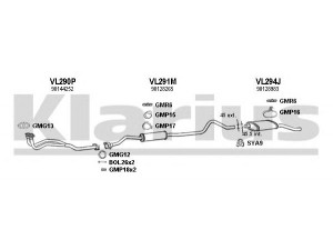 KLARIUS 390055U išmetimo sistema 
 Išmetimo sistema -> Išmetimo sistema, visa