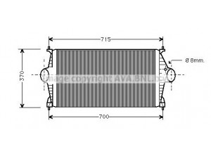 AVA QUALITY COOLING CN4043 tarpinis suslėgto oro aušintuvas, kompresorius 
 Variklis -> Oro tiekimas -> Įkrovos agregatas (turbo/superįkrova) -> Tarpinis suslėgto oro aušintuvas
0384C0, 95666891, 96000853, 0384C0