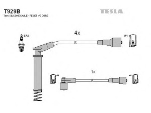 TESLA T929B uždegimo laido komplektas 
 Kibirkšties / kaitinamasis uždegimas -> Uždegimo laidai/jungtys
1612558