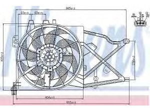 NISSENS 85208 ventiliatorius, radiatoriaus 
 Aušinimo sistema -> Radiatoriaus ventiliatorius
1341 159, 1341 264, 52464705, 1341 159