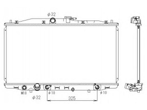 NRF 53391 radiatorius, variklio aušinimas 
 Aušinimo sistema -> Radiatorius/alyvos aušintuvas -> Radiatorius/dalys
19010RBA901