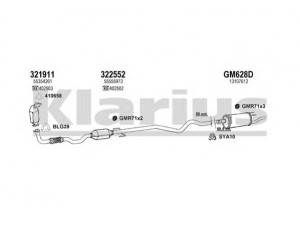 KLARIUS 391660U išmetimo sistema 
 Išmetimo sistema -> Išmetimo sistema, visa
