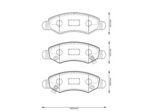 BENDIX 573378B stabdžių trinkelių rinkinys, diskinis stabdys 
 Techninės priežiūros dalys -> Papildomas remontas
5581084E00, 5581084E01