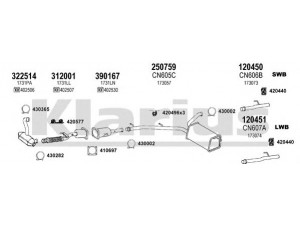 KLARIUS 180796E išmetimo sistema 
 Išmetimo sistema -> Išmetimo sistema, visa