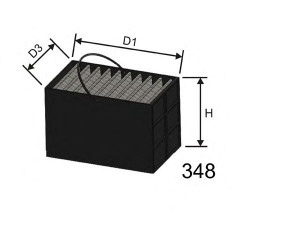 MISFAT M611 kuro filtras 
 Techninės priežiūros dalys -> Papildomas remontas
81125010021, 81125010030, 81125030086