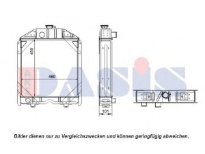 AKS DASIS 440563N radiatorius, variklio aušinimas