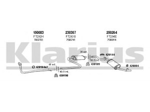 KLARIUS 330201E išmetimo sistema 
 Išmetimo sistema -> Išmetimo sistema, visa