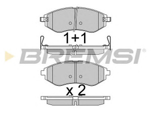 BREMSI BP3514 stabdžių trinkelių rinkinys, diskinis stabdys
94566892, 95231012, 96534653