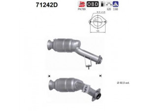 AS 71242D katalizatoriaus keitiklis 
 Išmetimo sistema -> Katalizatoriaus keitiklis
6394900281-1