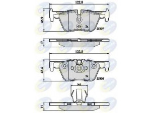 COMLINE CBP02131 stabdžių trinkelių rinkinys, diskinis stabdys 
 Techninės priežiūros dalys -> Papildomas remontas
34 20 6 799 809, 34 21 6 850 569