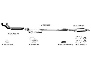 EBERSPÄCHER 212037 išmetimo sistema 
 Išmetimo sistema -> Išmetimo sistema, visa