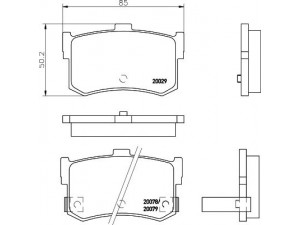 MINTEX MDB1424 stabdžių trinkelių rinkinys, diskinis stabdys 
 Techninės priežiūros dalys -> Papildomas remontas
43022SG9000, GBP90300, GBP90304