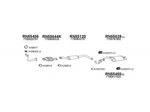 VENEPORTE 550277 išmetimo sistema 
 Išmetimo sistema -> Išmetimo sistema, visa
