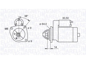MAGNETI MARELLI 063520003200 starteris 
 Elektros įranga -> Starterio sistema -> Starteris
51772325