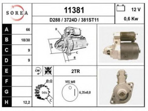EAI 11381 starteris
2810012021, 2810012030, 2810022010