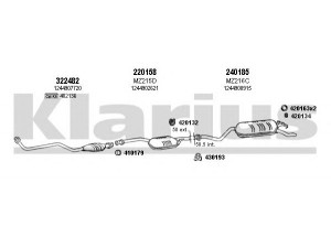 KLARIUS 600568E išmetimo sistema 
 Išmetimo sistema -> Išmetimo sistema, visa