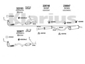 KLARIUS 931291E išmetimo sistema 
 Išmetimo sistema -> Išmetimo sistema, visa