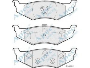 APEC braking PAD1003 stabdžių trinkelių rinkinys, diskinis stabdys 
 Techninės priežiūros dalys -> Papildomas remontas
05011631AA, 4509374, 4720644, 4762669