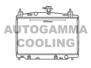 AUTOGAMMA 105165 radiatorius, variklio aušinimas 
 Aušinimo sistema -> Radiatorius/alyvos aušintuvas -> Radiatorius/dalys
ZY8415200A