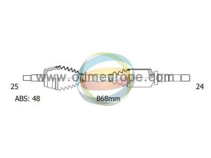 ODM-MULTIPARTS 18-162242 kardaninis velenas 
 Ratų pavara -> Kardaninis velenas