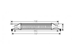 AVA QUALITY COOLING FT4320 tarpinis suslėgto oro aušintuvas, kompresorius 
 Variklis -> Oro tiekimas -> Įkrovos agregatas (turbo/superįkrova) -> Tarpinis suslėgto oro aušintuvas
55700449