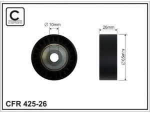 CAFFARO 425-26 kreipiantysis skriemulys, paskirstymo diržas 
 Diržinė pavara -> Paskirstymo diržas/komplektas -> Laisvasis/kreipiamasis skriemulys
48 05 176, 96440326, 48 05 176