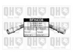 QUINTON HAZELL BFH4336 stabdžių žarnelė 
 Stabdžių sistema -> Stabdžių žarnelės
FBH 6484, 15 602 500
