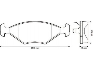 STOP 571916S stabdžių trinkelių rinkinys, diskinis stabdys
71738156, 71738157, 77362175, 77362310