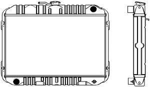 SAKURA  Automotive 1341-0320 radiatorius, variklio aušinimas