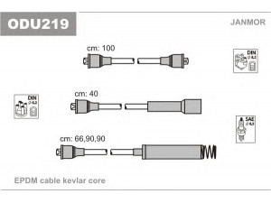 JANMOR ODU219 uždegimo laido komplektas 
 Kibirkšties / kaitinamasis uždegimas -> Uždegimo laidai/jungtys
1612473, 1612474, 1612485, 1612501
