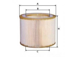 UNIFLUX FILTERS XA1933 oro filtras 
 Techninės priežiūros dalys -> Techninės priežiūros intervalai
000 989 13 11, 000 989 1311, 0009891311