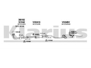 KLARIUS 930551U išmetimo sistema