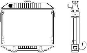 SAKURA  Automotive 1461-0301 radiatorius, variklio aušinimas