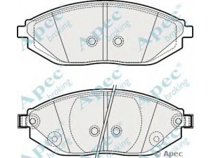 APEC braking PAD1874 stabdžių trinkelių rinkinys, diskinis stabdys 
 Techninės priežiūros dalys -> Papildomas remontas
96682858