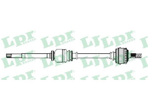 LPR DS52436 kardaninis velenas 
 Ratų pavara -> Kardaninis velenas
8200482436, 8200482436