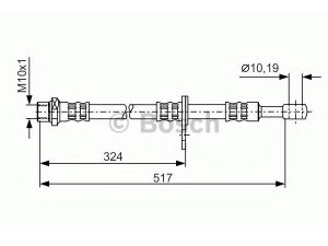 BOSCH 1 987 481 139 stabdžių žarnelė 
 Stabdžių sistema -> Stabdžių žarnelės
26540 AE020, 26590 AE020