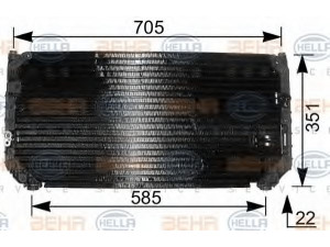 HELLA 8FC 351 037-781 kondensatorius, oro kondicionierius 
 Oro kondicionavimas -> Kondensatorius
88460-12460, 94855-107