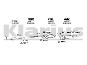 KLARIUS 930592E išmetimo sistema 
 Išmetimo sistema -> Išmetimo sistema, visa
