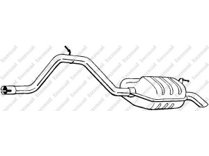 BOSAL 278-091 galinis duslintuvas 
 Išmetimo sistema -> Duslintuvas
1010854, 1011127, 1465129, 6935295